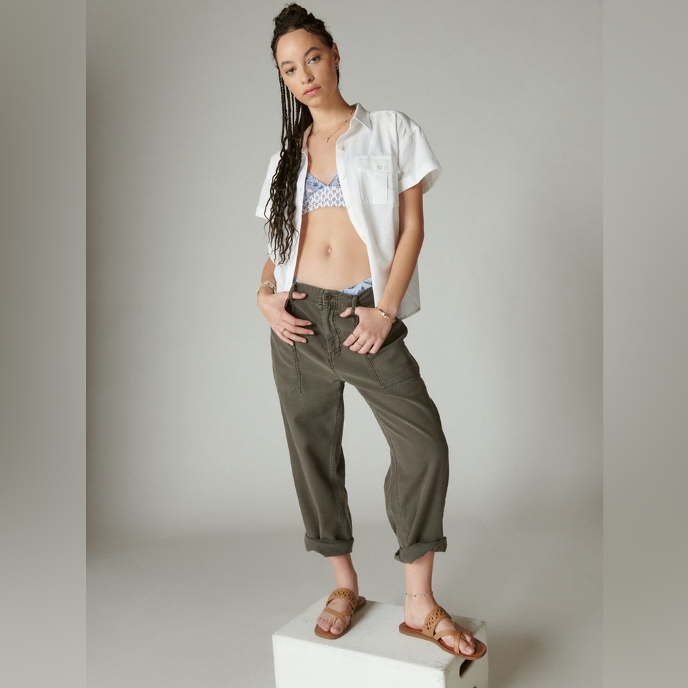 Lucky Brand Easy Pocket Utility Pants - Gray